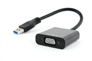 Përshtatës Gembird USB në VGA (AB-U3M-VGAF-01), i zi