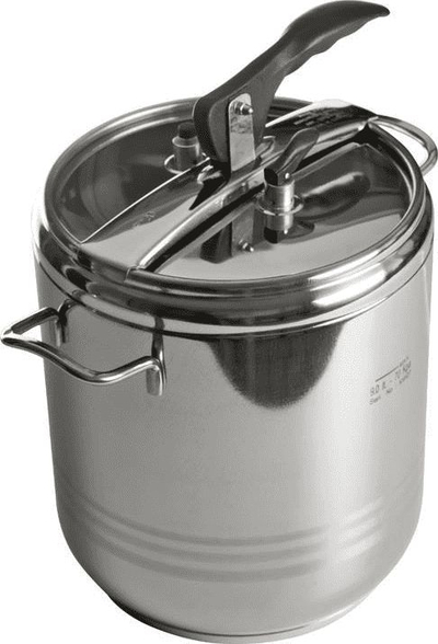 Olla me presion Profi Cooker, 19cm, fund me 3 shtresa, argjendtë