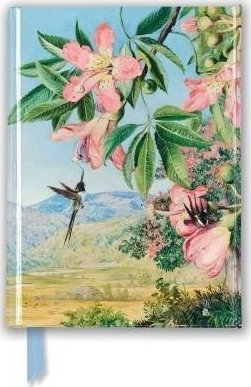 Fletore xhepi Flame Tree Kew Gardens Marianne North Foliage and Flowers, kapak i fortë, me fletë metalike, shumëngjyrëshe