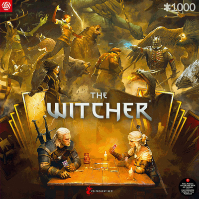 Puzzle Good Loot Gaming The Witcher Playing Gwent, 1000 copë, shumëngjyrëshe