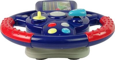 Lodër timon Leantoys Little Driver, simulator drejtimi, me drita dhe tinguj, blu e kuqe