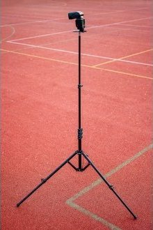 Stativ ndriçimi për fotografi, 220cm, i rregullueshëm, i zi