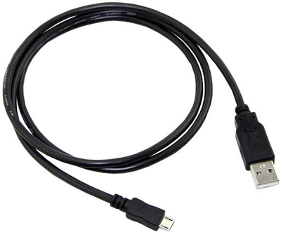 Kabllo C-TECH, USB 2.0 AM / Micro USB, 2m, e zezë