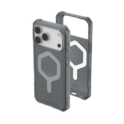 Mbulesë telefoni UAG Essential Armor për iPhone 17 Pro Max, MagSafe, mbrojtje ushtarake, gri e tejdukshme Ash