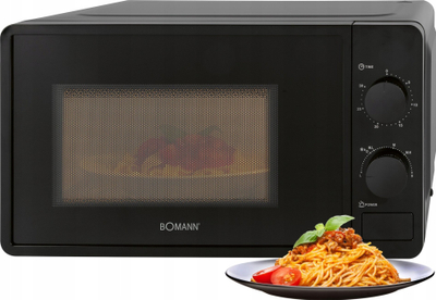 Furrë me mikrovalë Bomann MW 6014 CB, 20L, 700W, e zezë