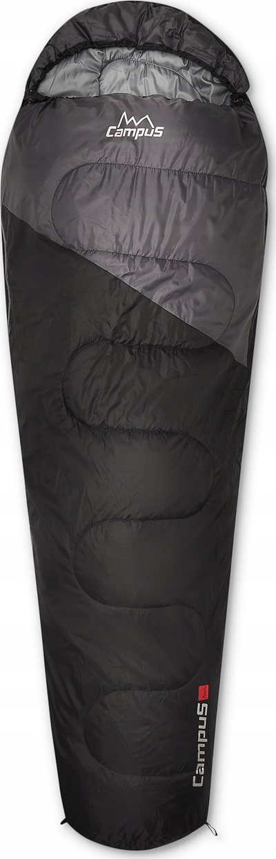 Qese fjetje Campus Kjerag 250 Left, 220cm, -3°C, gri e errët
