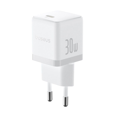 Karikues muri Baseus Palm, USB-C, PD 30W, i bardhë