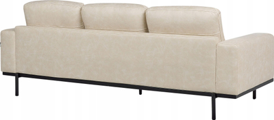 Divan Beliani Sovik, me 3 vende, 215 cm, krem bezhë