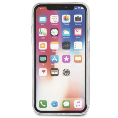 Futrollë telefoni Karl Lagerfeld K-PEEK A BOO, për iPhone X, me glitter, fuksi