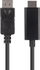 Kabllo Lanberg DisplayPort në HDMI, 1 m, e zezë