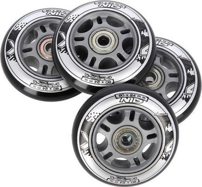 Set rrotash për rollera NILS Extreme PU, 4 copë