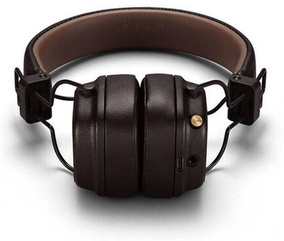 Слушалки Marshall Major IV Bluetooth, кафеави