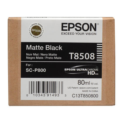 Kartutxh bojë Epson T8508 Matte Black, 80 ml, i zi mat