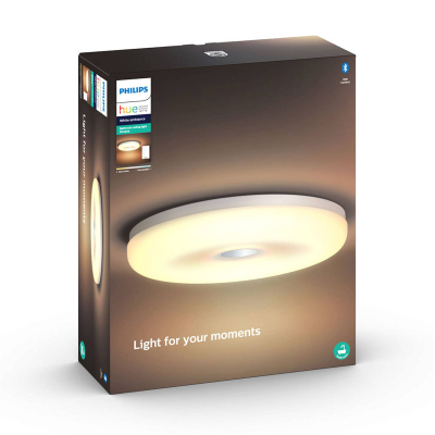 Plafonierë banjoje Philips Hue Struana, LED 23W, White Ambiance, e bardhë