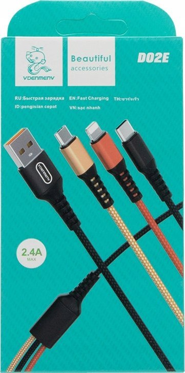 Set karikues 3 në 1 USB, kabllo Type C, adapter muri, i bardhë