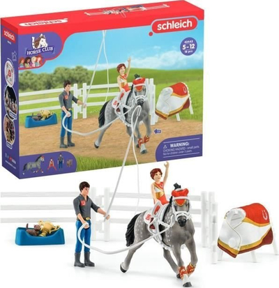 Set loje Schleich Horse Club Mia's Vaulting, figura kalërimi, shumëngjyrësh
