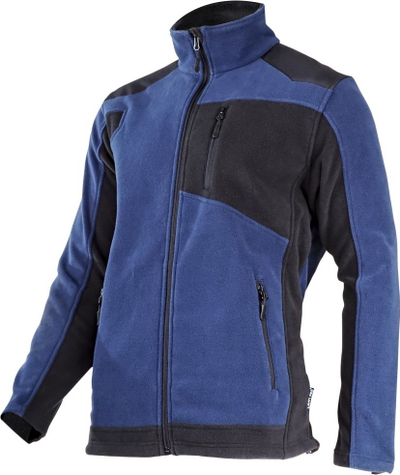 Xhup fleece pune Lahti Pro L40138, 2XL, me përforcime, blu e zezë