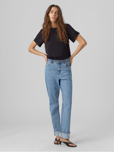 Maicë VERO MODA VMPANNA Regular Fit, e zezë