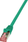 Kabllo patchcord LogiLink Cat. 6, S/FTP, PIMF, 1m, e gjelbër