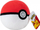 Lodër pelushi Jazwares Pokémon Poké Ball, 5", 12 cm, e kuqe me të bardhë