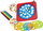 Set kreativ për vizatim mandala Dromader 130-03033, me shabllone, shumëngjyrësh