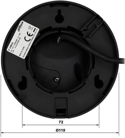 Kamerë IP Dahua IPC-HDW2849T-S-LED-0280B-PRO, 4K, PoE, e zezë