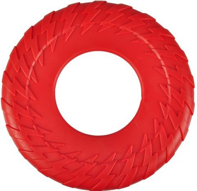 Disk lodër për qen Flamingo Jchien Brutus, 25cm, me zë, i kuq