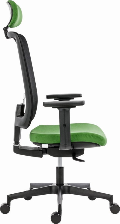 Karrige zyre ergonomike Powerton ERGO LUCIE, mekanizëm sinkron, mbështetje lumbare, e gjelbër