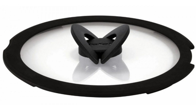 Kapak tenxhereje Tefal Ingenio L9846553, xham, 24 cm, i zi