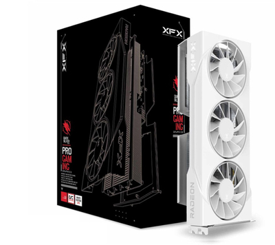 Kartë grafike XFX Swift AMD Radeon RX 9060 XT, 16GB GDDR6, tri ftohës, e bardhë