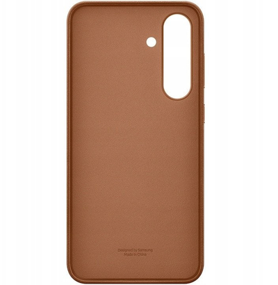 Mbulesë telefoni Samsung Kindsuit Faux Leather për Galaxy S25 FE, material sintetik, Titanium portokalli