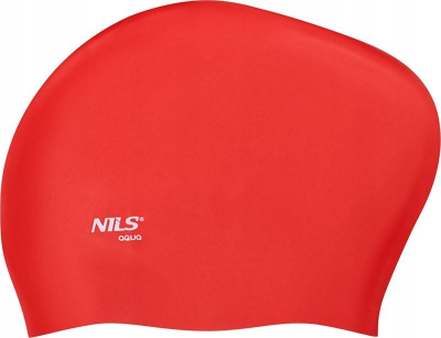 Kapelë noti Nils Extreme Nils Aqua NQC, silikon, për flokë të gjatë, e kuqe