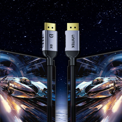 Kabllo UNITEK C1628GY01 DisplayPort 8K, 1.5m, e zezë/gri