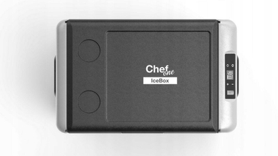 Frigorifer portativ ChefOne IceBox CL40, 40L, 12V 24V 230V, gri e zezë
