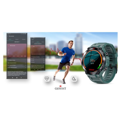 Smartwatch Giewont GW460-2, GPS, sportiv, jeshil