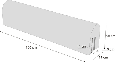 Mbrojtës krevati HobbyGarden, 100 cm, jeshil