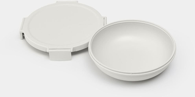 Enë drekë Brabantia Make &amp; Take Lunch Bowl, 1L, mikrovalë dhe enëlarëse, gri e hapur