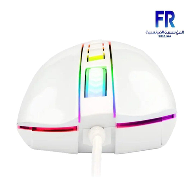 Гејминг глушец Redragon Cobra M711, 10000 DPI, RGB, бел