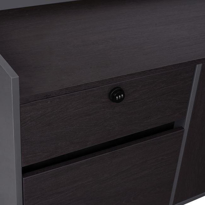 Tavolinë këndore profesionale druri rosewood e majtë 220x180x76cm (HM2084L)