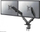 Држач за маса за монитори Neomounts DS70-700BL2, за 2 монитори 17"-27", со гасен механизам, црн
