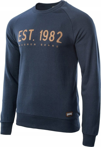 Bluzë sportive për burra Magnum EST 1982, pambuk poliester, masa L, blu navy