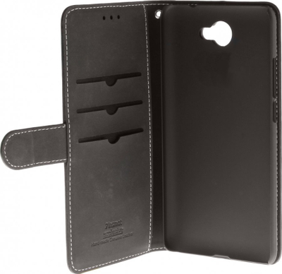 Këllëf telefoni Insmat Exclusive, flip lëkurë, për Huawei Y7 Y7p, i zi