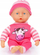 Kukull beb Baby Doll, 20cm, sy fiks, set 6 copë, rozë