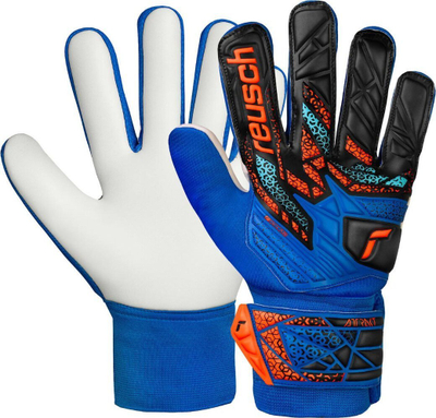 Doreza portieri Reusch Attrakt Starter Solid Jr 5572514 4467, për fëmijë, verdhë blu