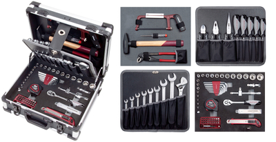 Set vegla pune Kraftwerk 202,143,000 B143, 1/4" + 3/8", 102 pjesë