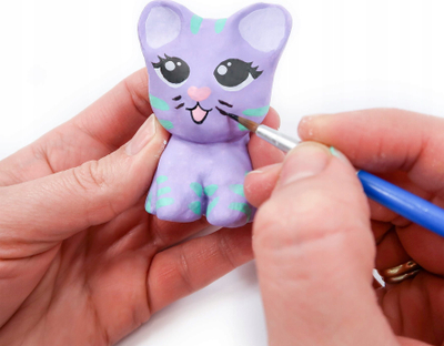 Set argjile vetëngurtësuese Derform KIDEA Teddy Bears, me mjete modelimi, shumëngjyrësh