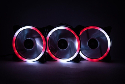 Ventilator PC 1stCOOL AURA EVO F12 ARGB, set 3x120mm, ARGB Rainbow, i bardhë