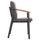 Karrige ngrënieje alumini Sentii HM6204.01, 60x55.5x90 cm, material Olefin, gri e errët