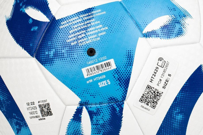 Top futbolli adidas Tiro League HT2429, pa qepje, për ndeshje dhe stërvitje, i bardhë me blu