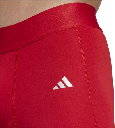 Shorts sportivë meshkuj adidas TechFit M JP1464, kompresiv, termoaktiv Aeroready, të kuq